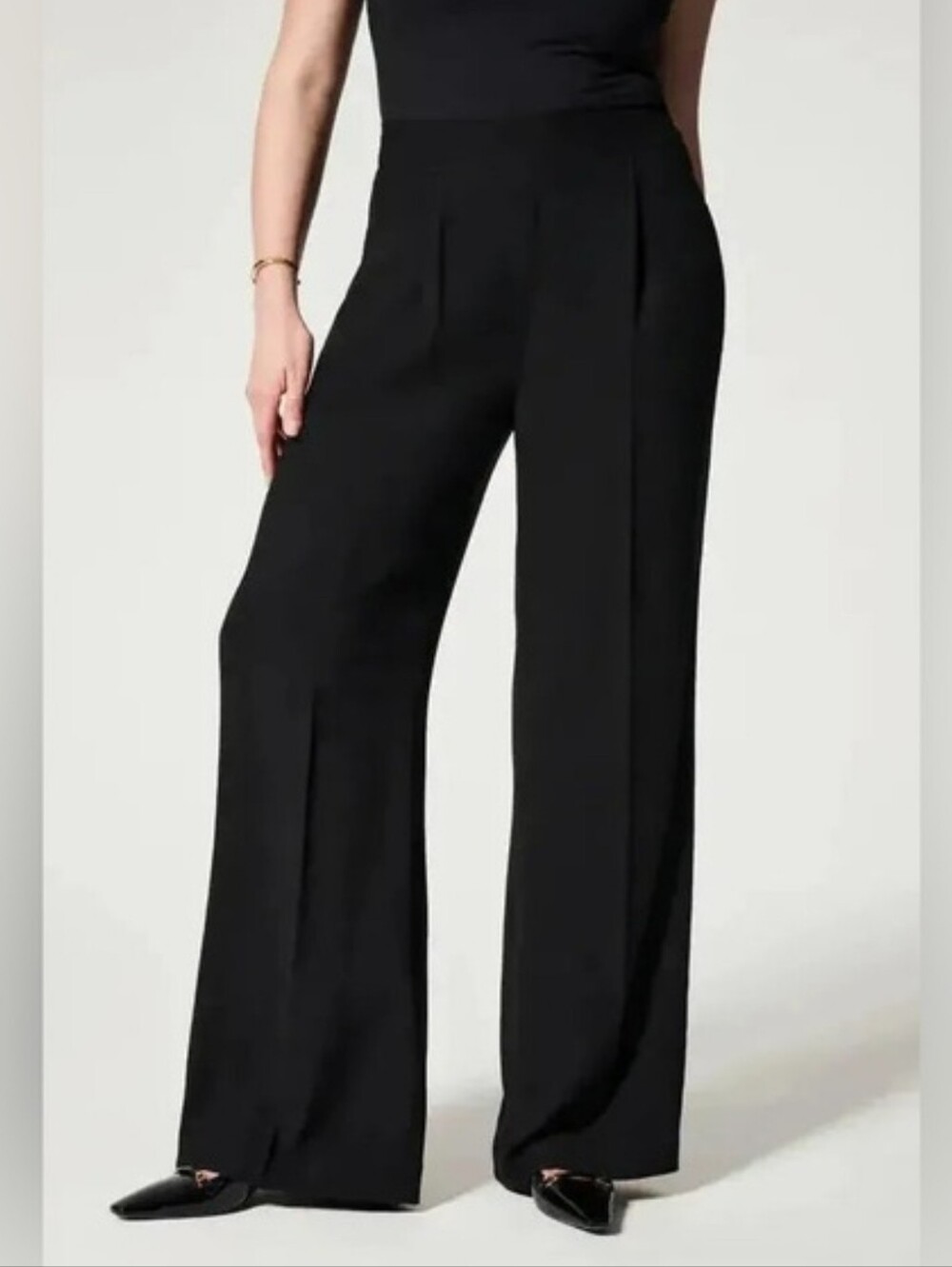 Spanx Black Carefree Crepe Trouser Size Large